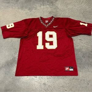 Nike Florida State Football Jersey Vintage Seminoles Size Large FSU #19 90s USA